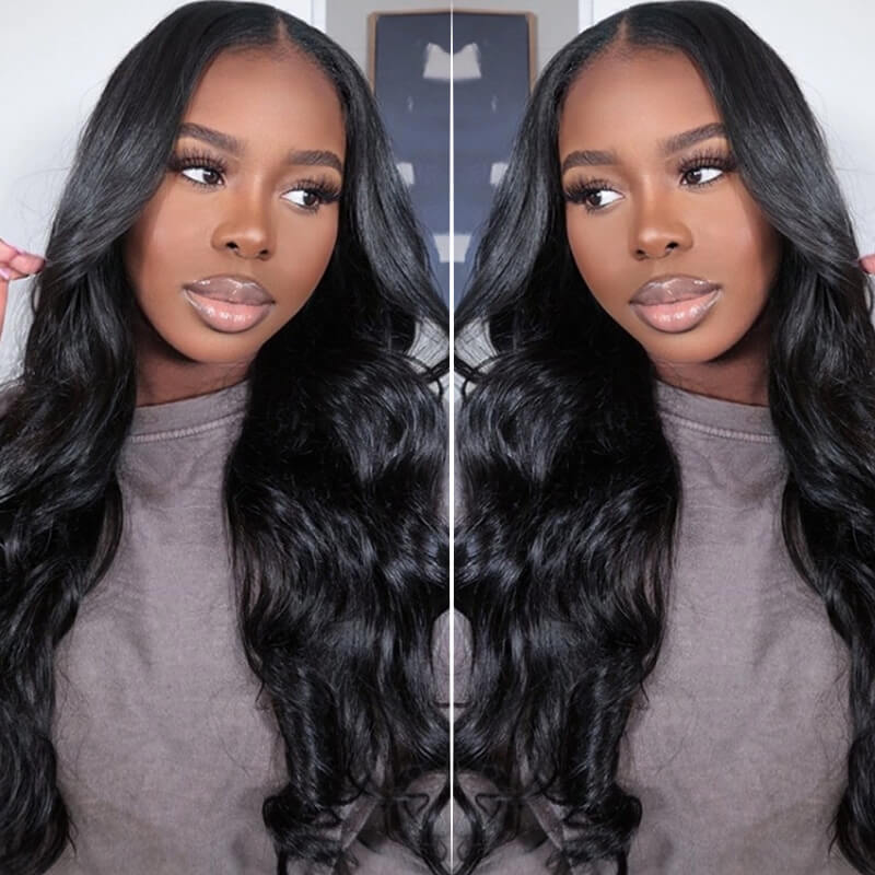 Missbuy 5x5 Lace Body Wave Wear & Go Pre-Cut Glueless Wig