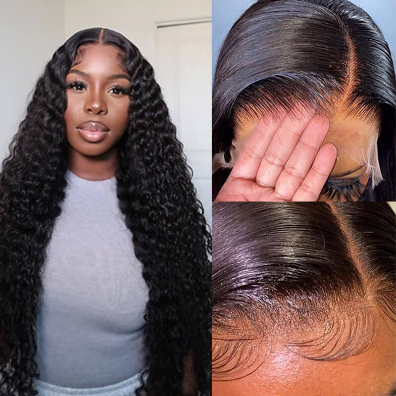 Missbuy 13X4 HD Lace Jerry Curly Wig