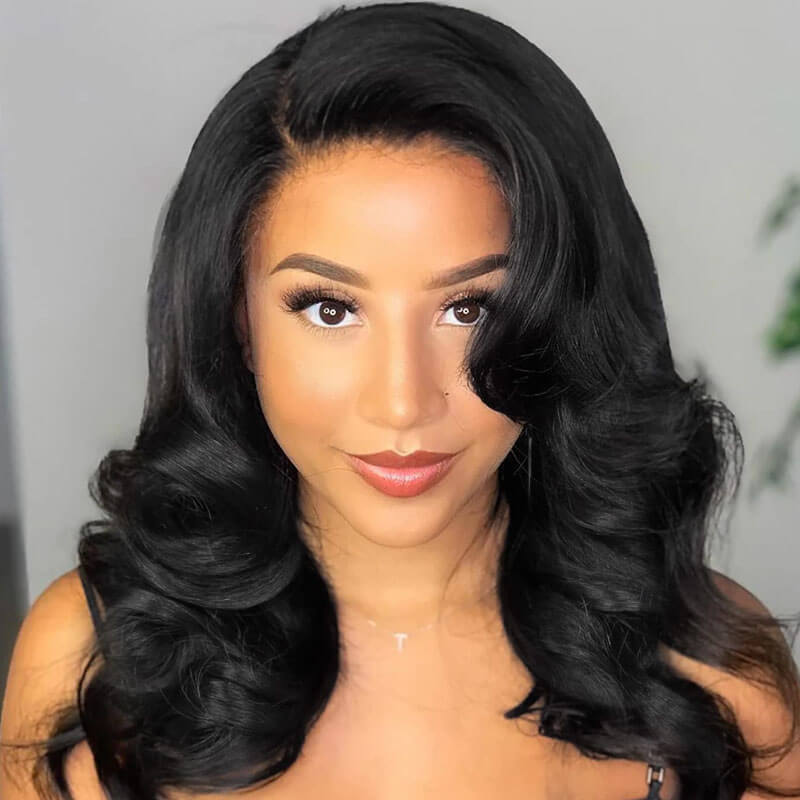 Missbuy 13x4 HD Lace Body Wave Short BoB Wig