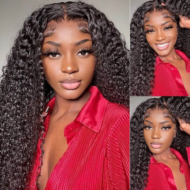 Missbuy 5x5 HD Lace Jerry Curly Wig