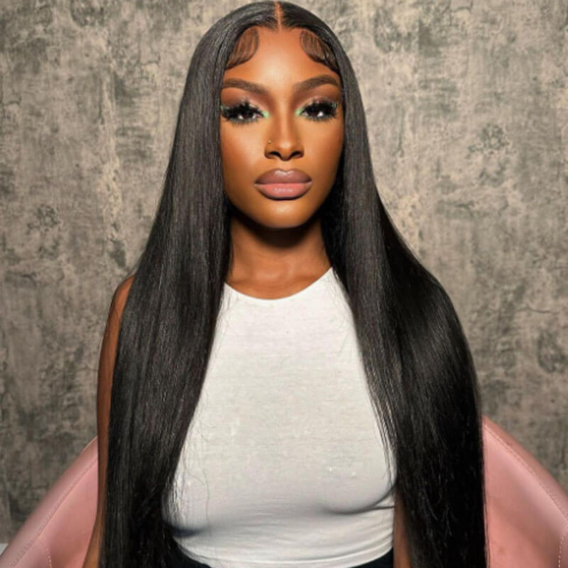 Missbuy 5x5 Lace Straight Wear & Go Pre-Cut Glueless Wig