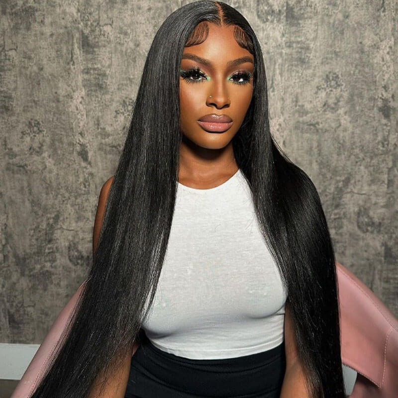 Missbuy 5x5 Lace Straight Wear & Go Pre-Cut Glueless Wig