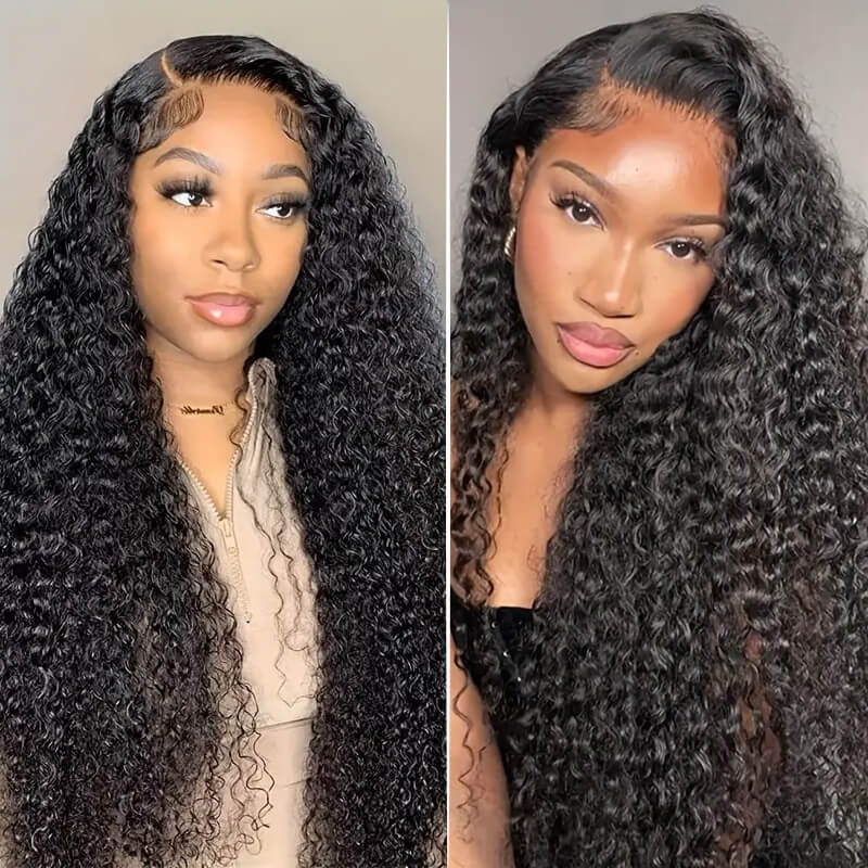 Missbuy 5x5 Lace Kinky Curly Wear & Go Pre-Cut Glueless Wig