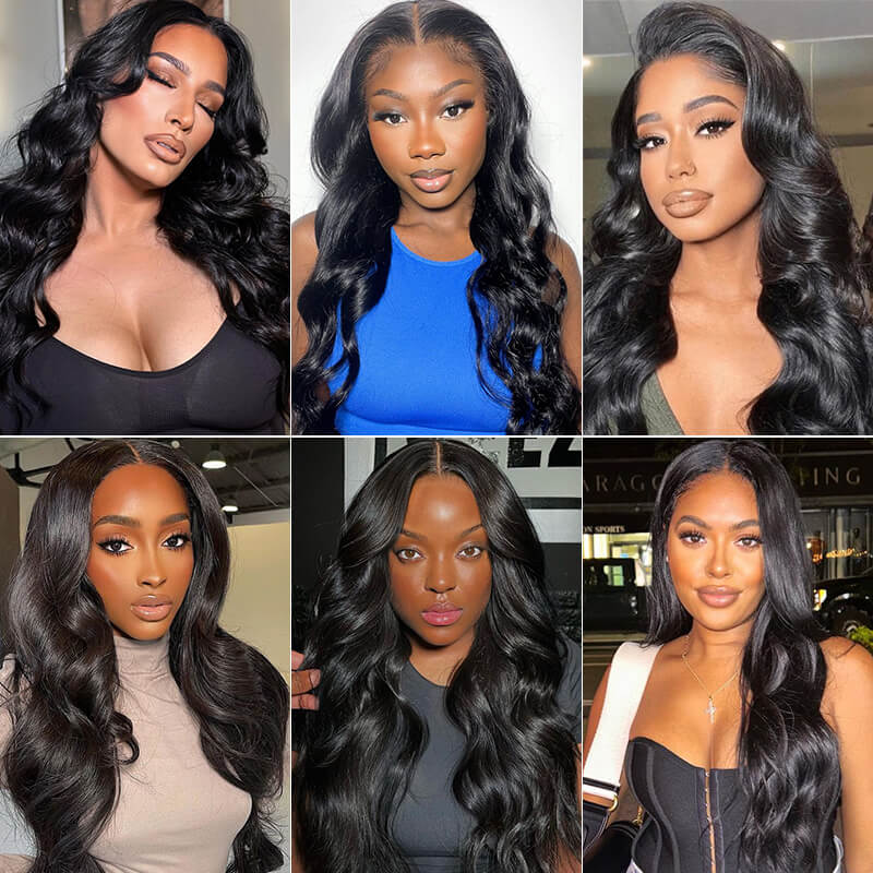 Missbuy 4 pcs Bundles Body Wave Human Hair