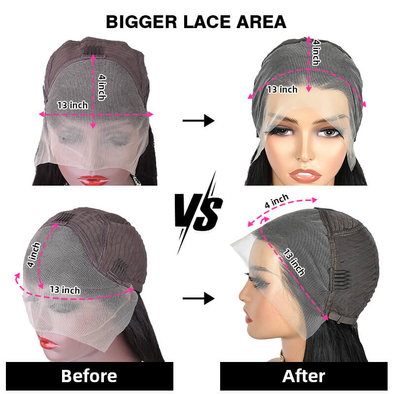 Missbuy 13x4 Lace Frontal Body Wave Wig