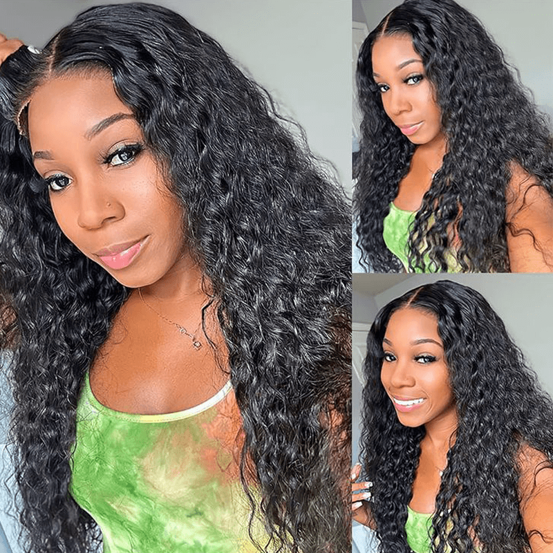 Missbuy 6x5 Wear Go Glueless Lace Water Wave Bleached Knots Pre Everything Wig