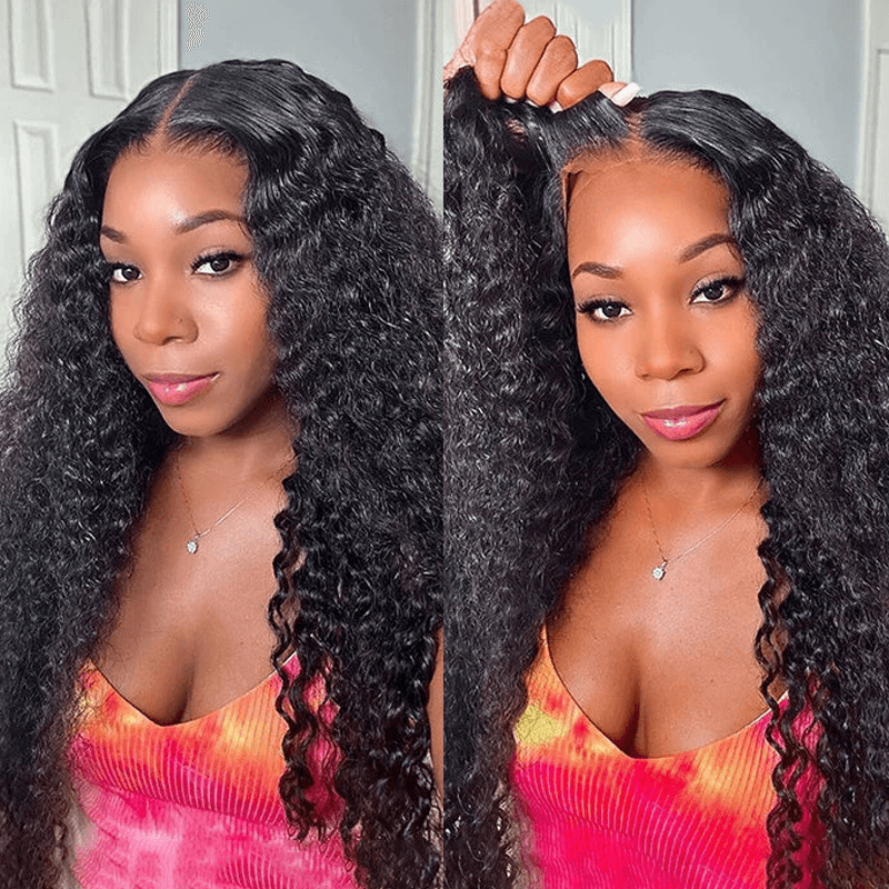 Missbuy 6x5 Wear & Go Skinlike Lace Closure Kinky Curly Wig