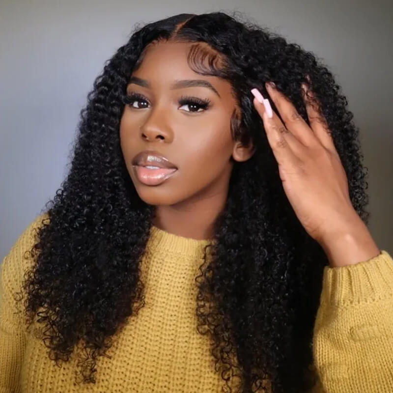 Missbuy 6x5 Wear & Go Skinlike Lace Closure Kinky Curly Wig