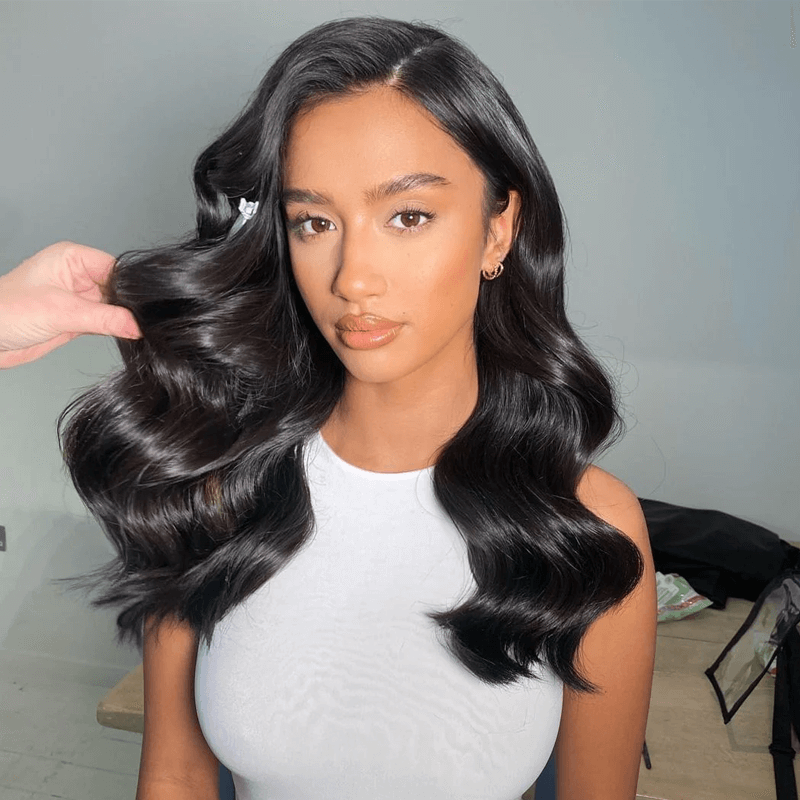 Missbuy Hair Ready to Go Glueless Wig Body Wave 9x6 Closure Long Wig With Breathable Cap