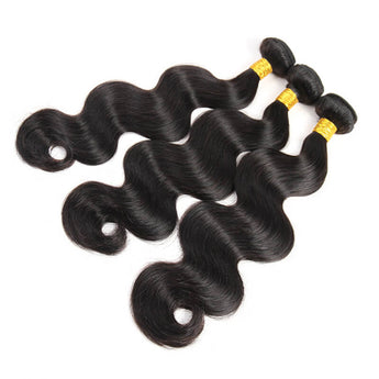 Missbuy 3 pcs Body Wave Human Hair Bundles