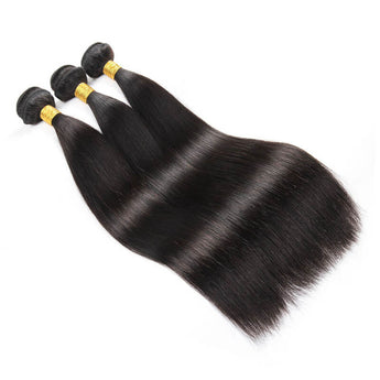 Missbuy 3 pcs Straight Human Hair Bundles