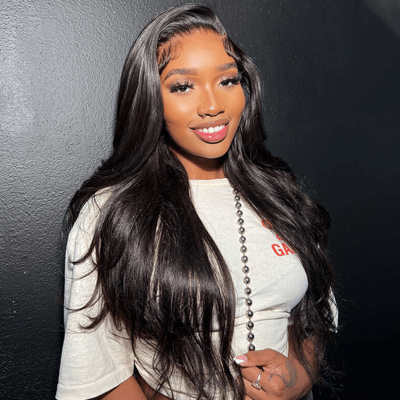 Missbuy Straight 9x6 Closure Lace 100% Human Hair Ready to Go Wig
