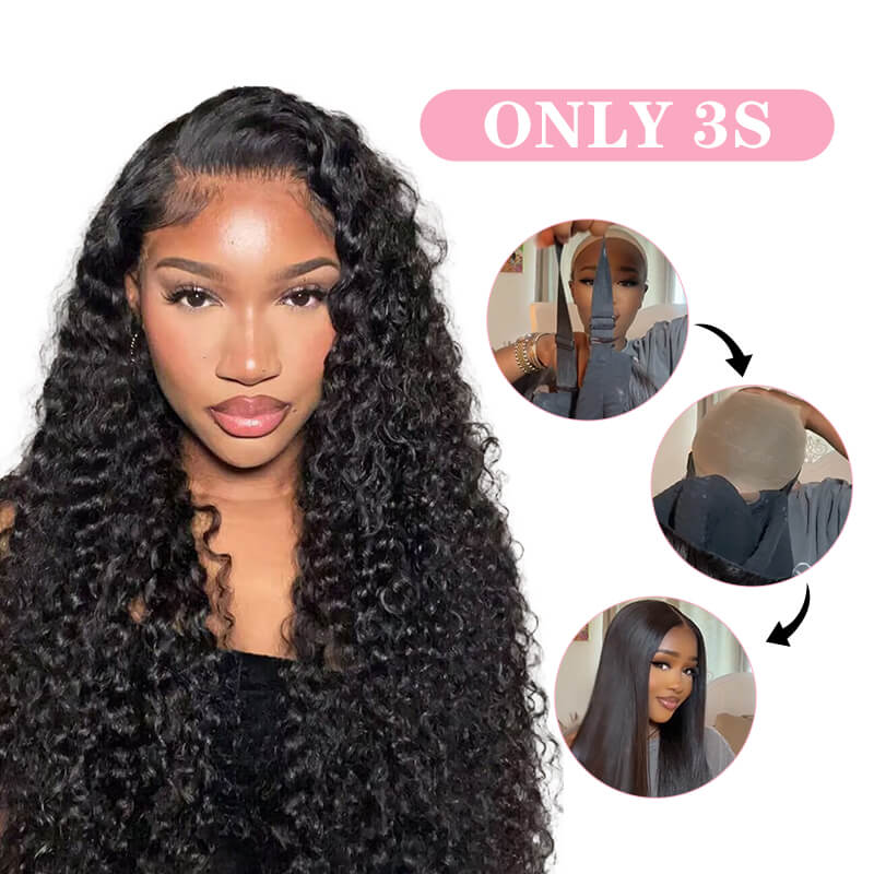 Missbuy 6x5 Wear & Go Skinlike Lace Closure Kinky Curly Wig