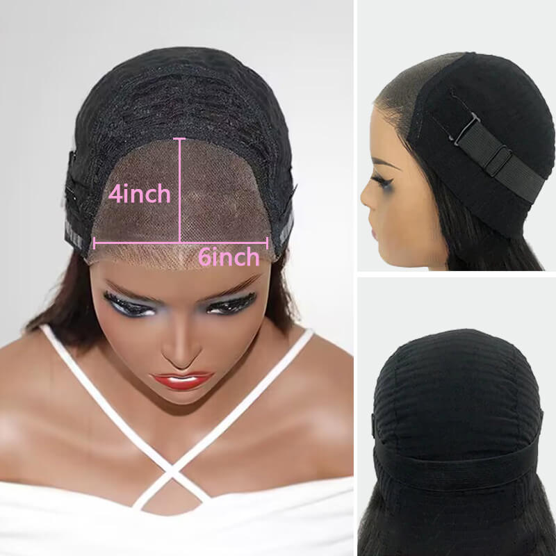 Missbuy 6X4 Lace Water Wave Glueless Wig