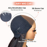 Missbuy Put On and Go 5x5 Pre Cut Lace Wear and Go Glueless Curly Wig for Women