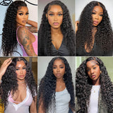 Missbuy 3 pcs Deep Wave Human Hair Bundles