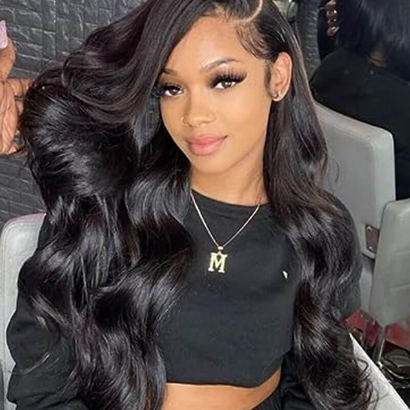 Missbuy 5x5 Lace Body Wave Glueless Wig