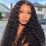 Missbuy 5x5 Lace Jerry Curly Glueless Wigs