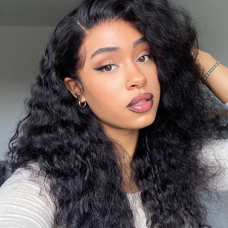 Missbuy Wear and Go Glueless Wigs Human Hair Pre Cut Lace 5x5 Human Hair Wigs for Black Women