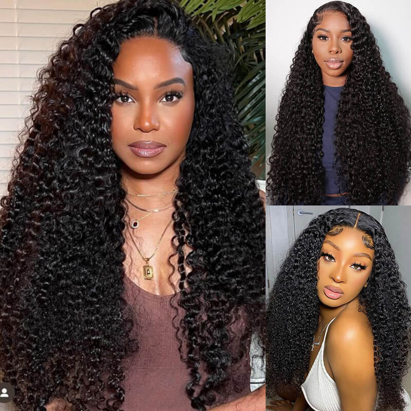 Missbuy 6x5 Wear & Go Skinlike Lace Closure Kinky Curly Wig