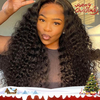 Missbuy 5x5 Skinlike Real HD Jerry Curly Lace Wig