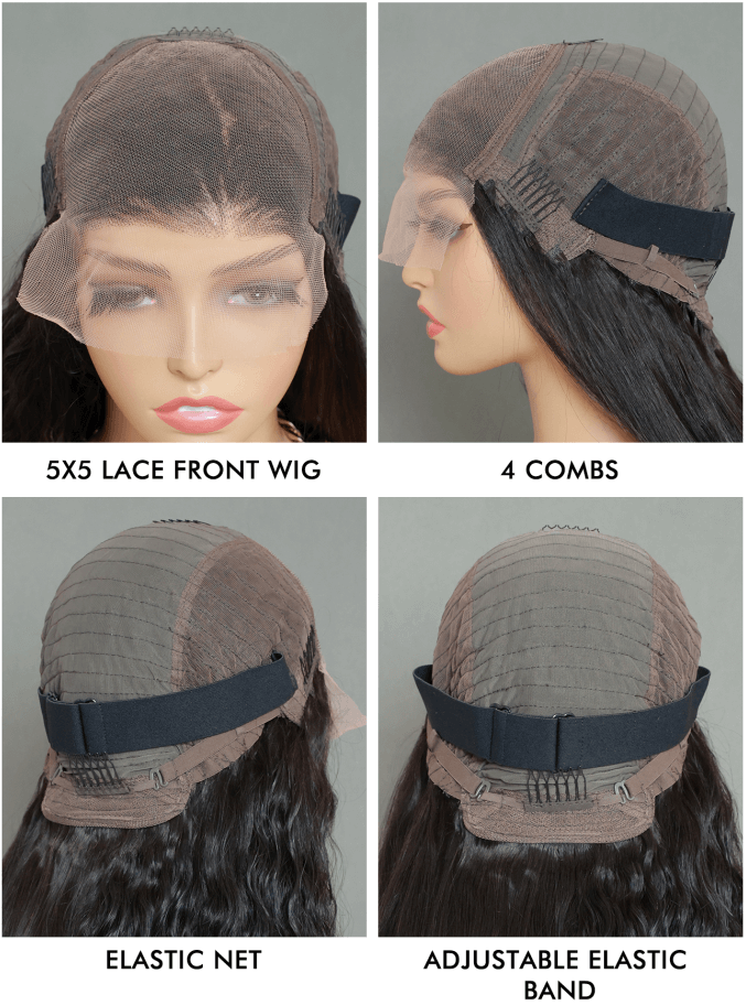 Missbuy Magical Wet and Wavy 13x4 Full Frontal Lace Curly Wig For Black Women