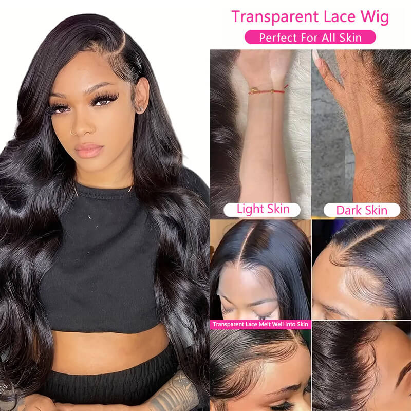 Missbuy 4x4 Body Wave Lace Closure Wig