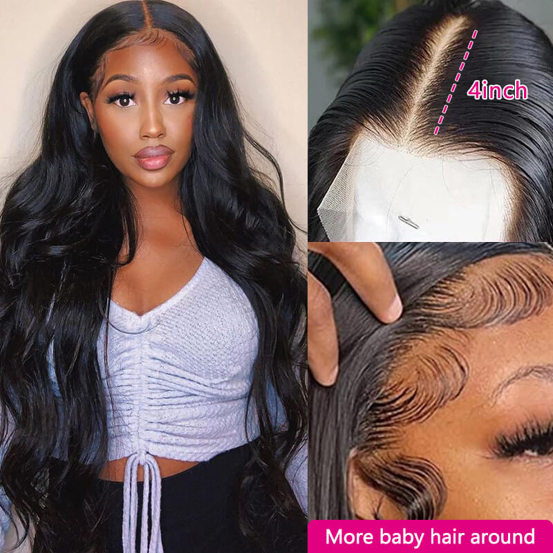 Missbuy 13x4 Lace Frontal Body Wave Wig