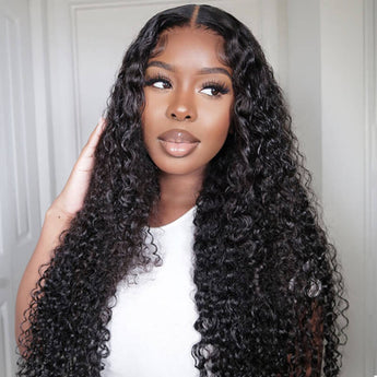 Missbuy 5X5 Lace Closure Kinky Curly Wig
