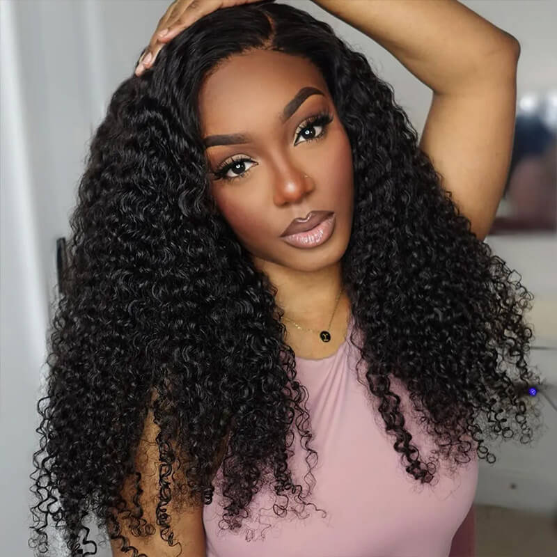 Missbuy 13x4 Lace Frontal Kinky Curly Wig