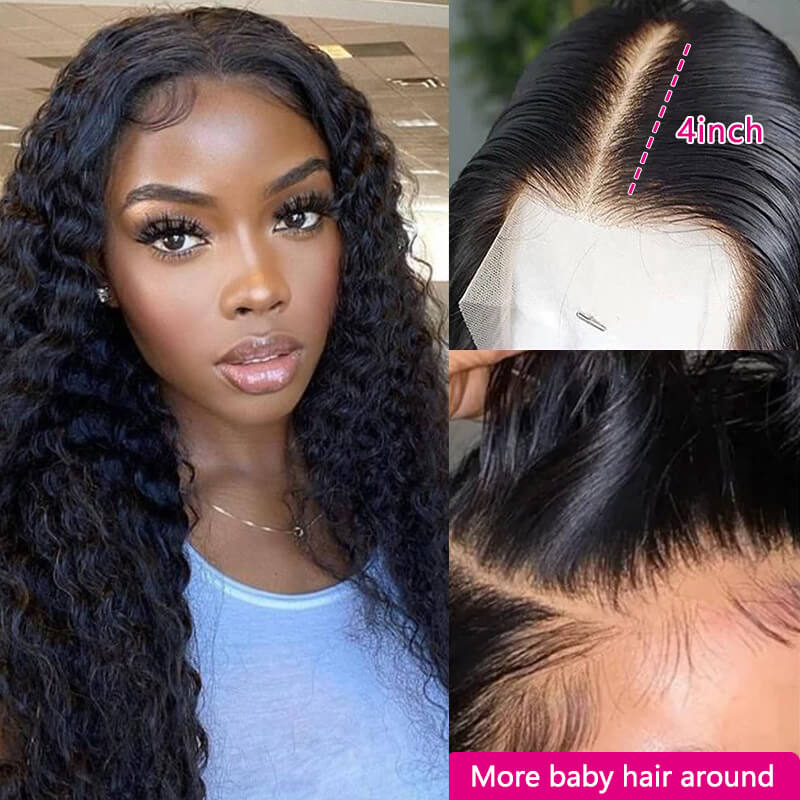 Missbuy 13x4 Lace Frontal Kinky Curly Wig