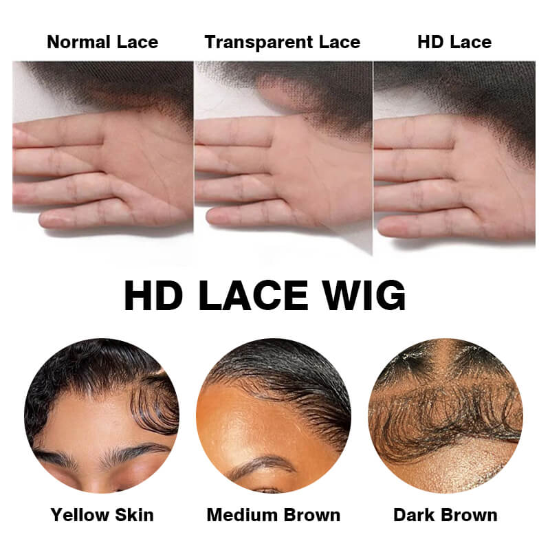 Missbuy 13x4 HD Lace Straight Wig