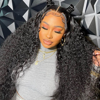 Missbuy 13X4 HD Lace Jerry Curly Wig