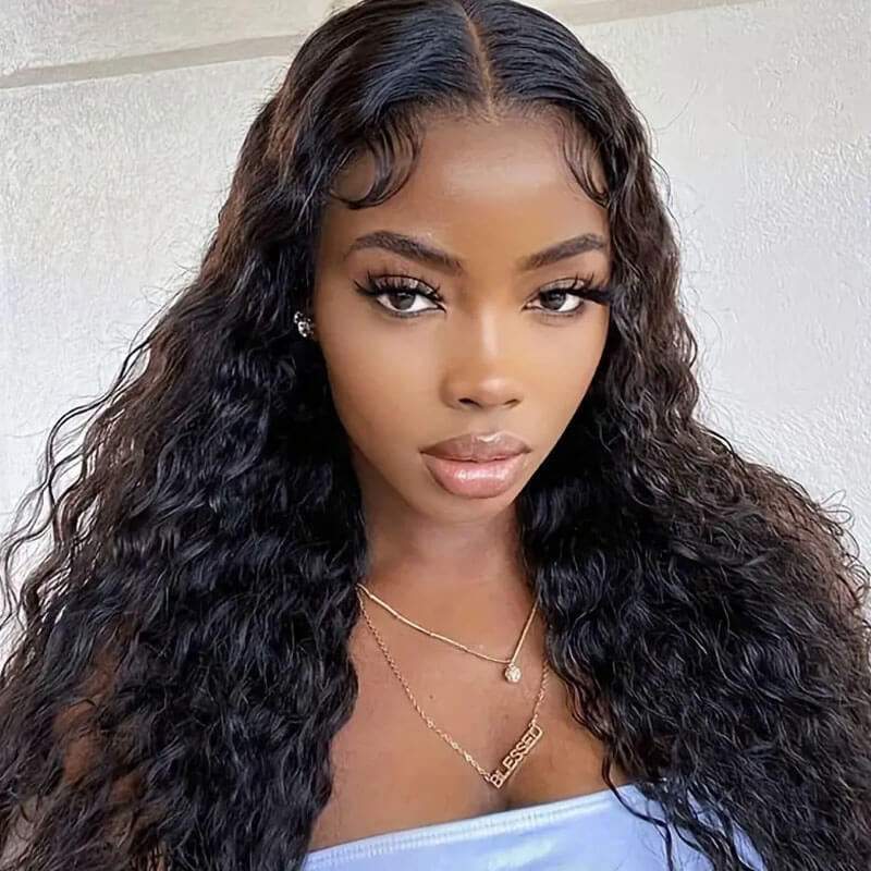 Missbuy 13x4 Lace Frontal Water Wave Wig