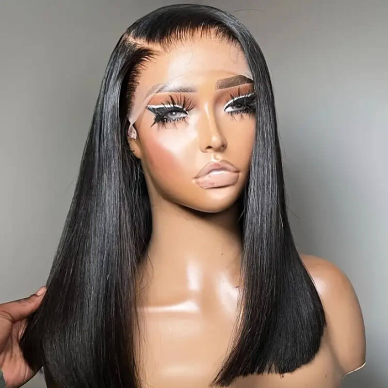 Missbuy 13x4 Lace Straight Short BoB Glueless Wig