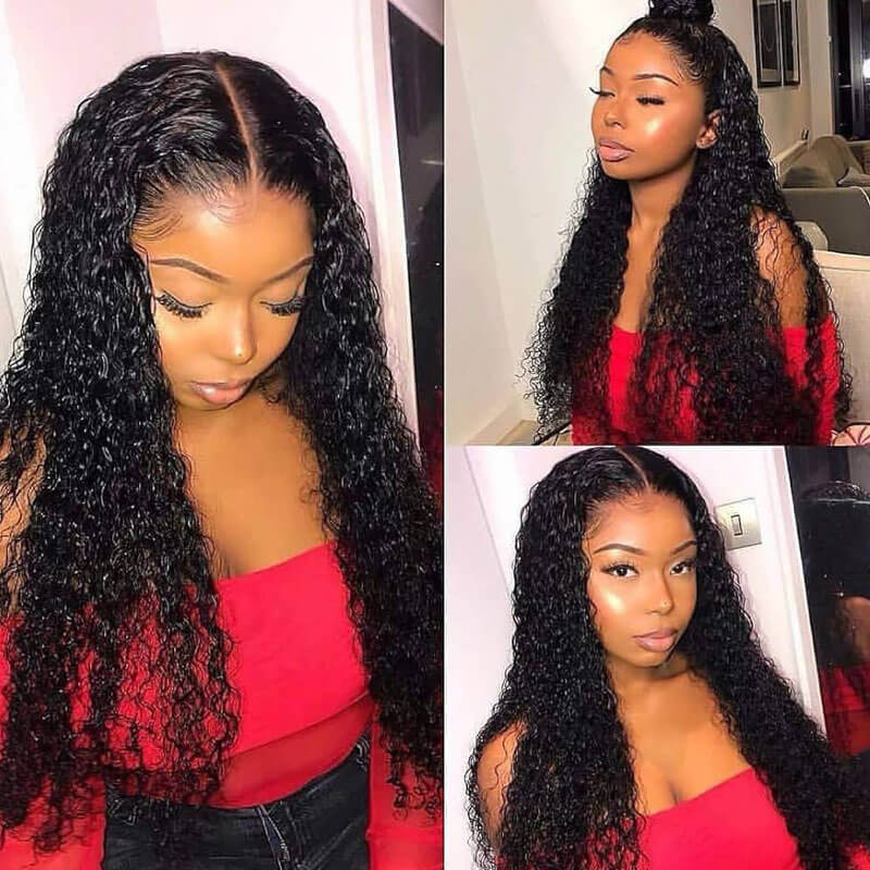 Missbuy 13x4 Lace Water Wave Glueless Wig