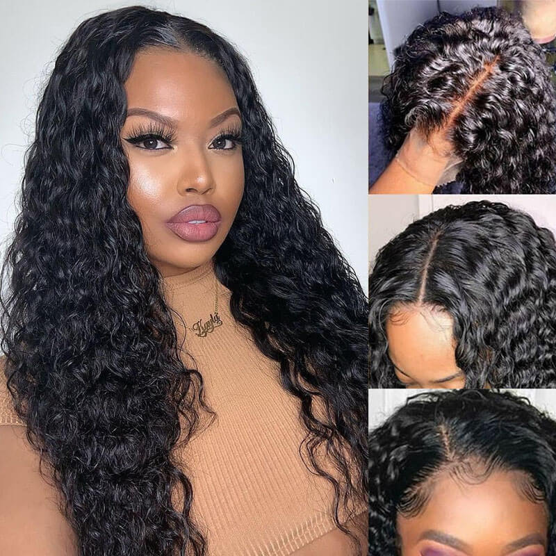 Missbuy 13x4 Lace Water Wave Glueless Wig
