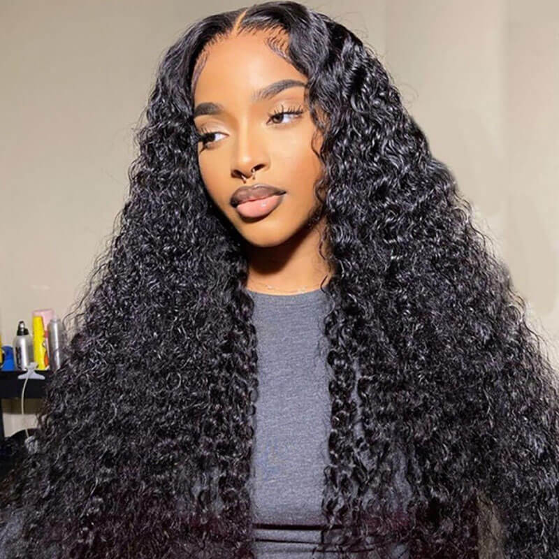 Missbuy 4x4 Lace Closure Kinky Curly Wig