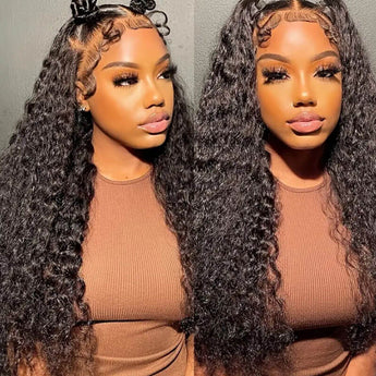 Missbuy 4x4 Lace Closure Water Wave Wig