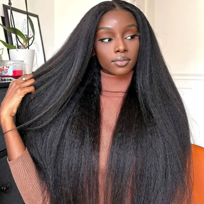 Missbuy 4x4 Lace Closure Yaki Straight Wig