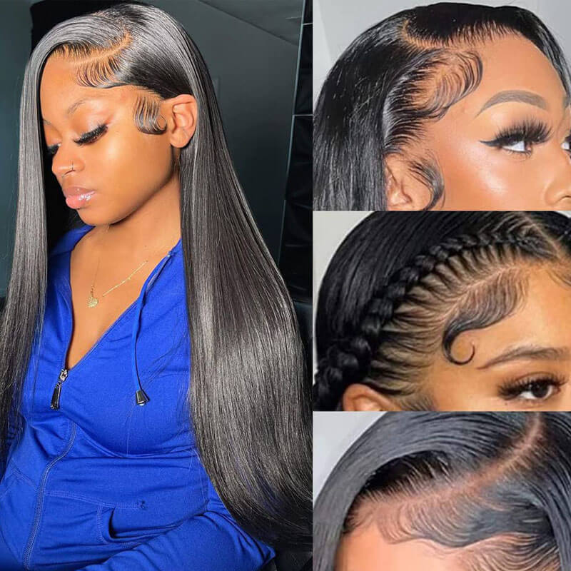 Missbuy Straight Wear Go Glueless Wigs Pre Cut 5x5 Lace Front Wig Beginner Friendly