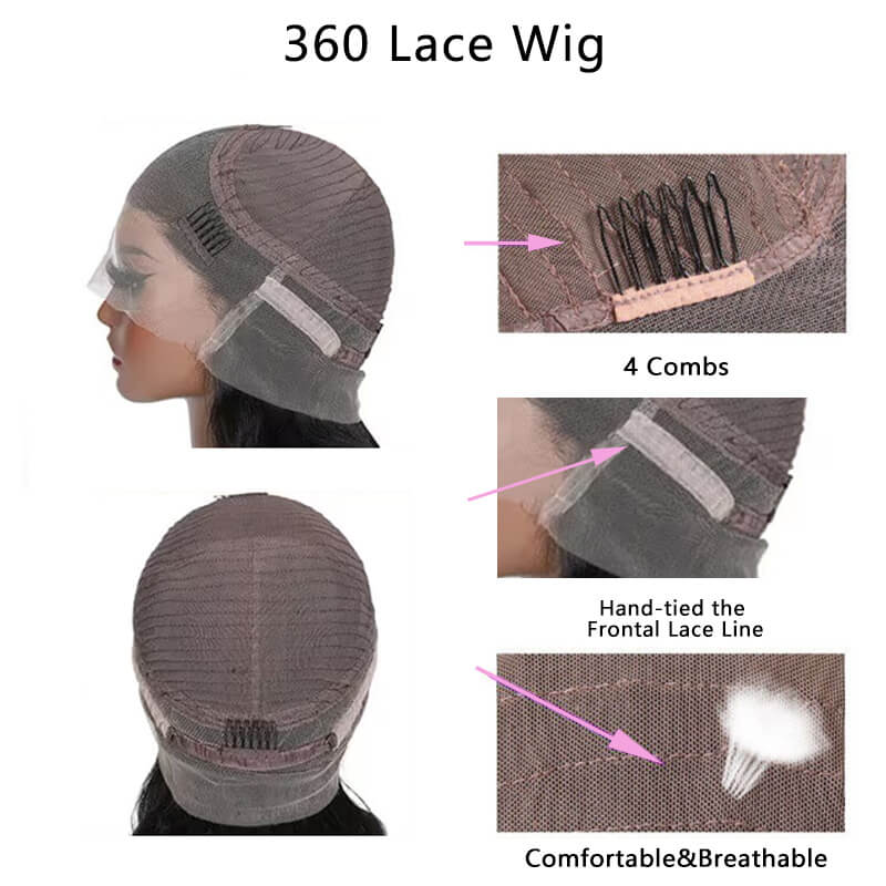 Missbuy Body Wave 360 Lace Wig