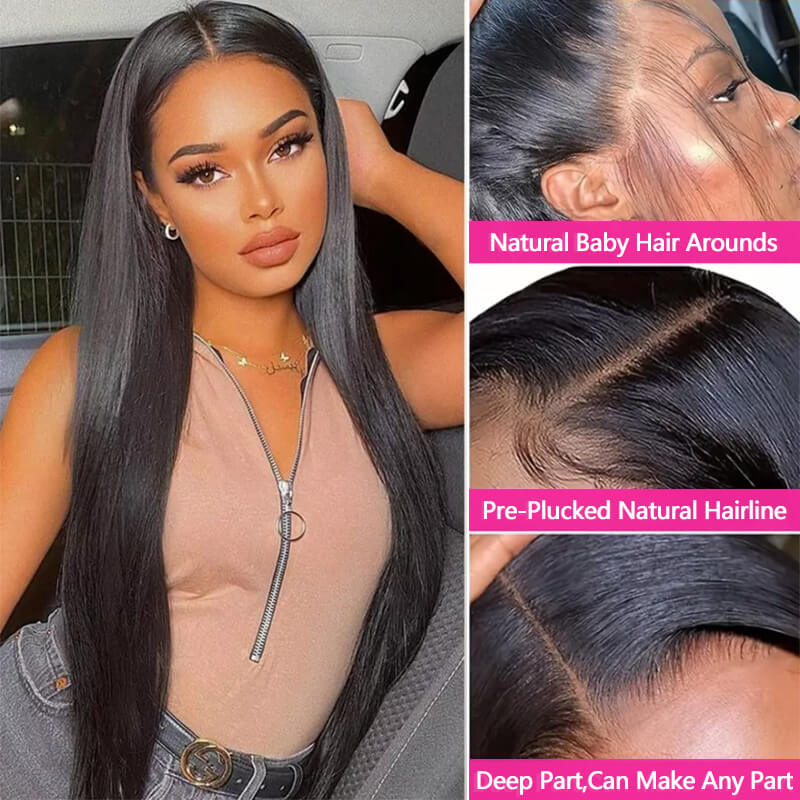 Missbuy 4x4 Lace Closure Straight Wig