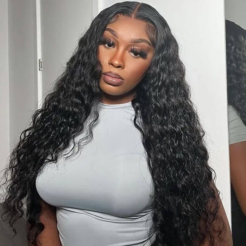 Missbuy 4x4 Lace Closure Water Wave Wig