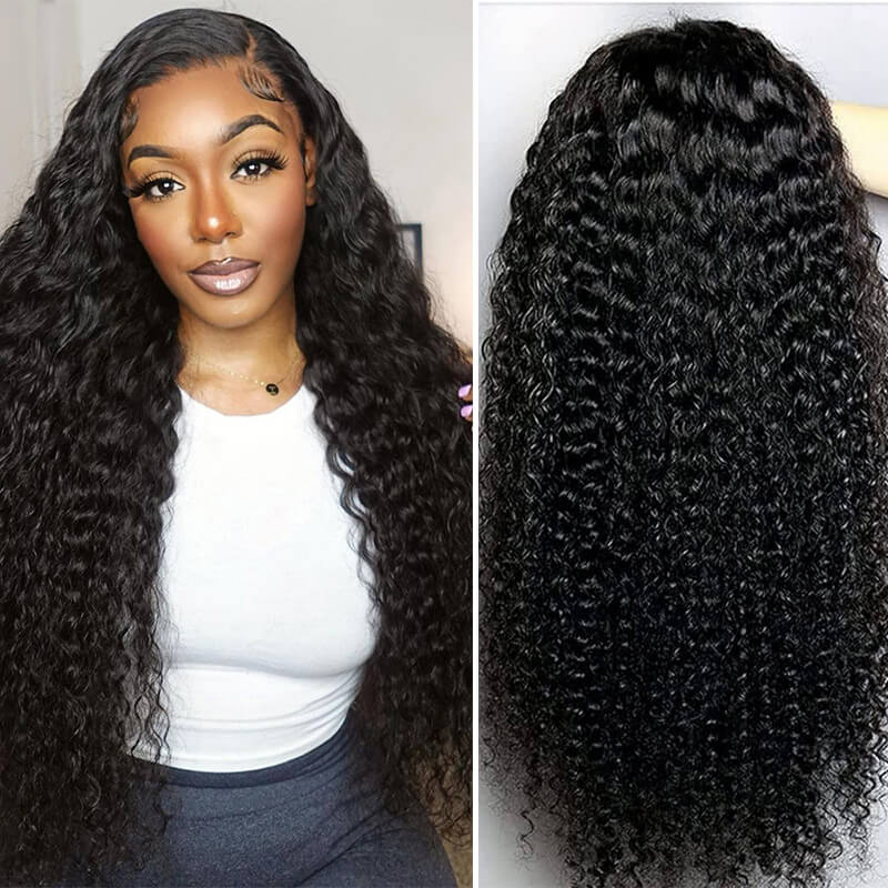 Missbuy 5X5 Lace Closure Water Wave Wig