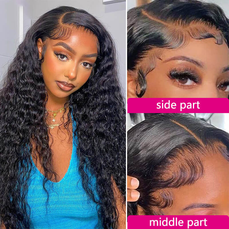 Missbuy 13x4 Lace Frontal Water Wave Wig