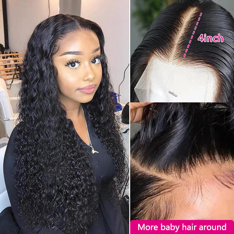 Missbuy 13x4 Lace Frontal Water Wave Wig