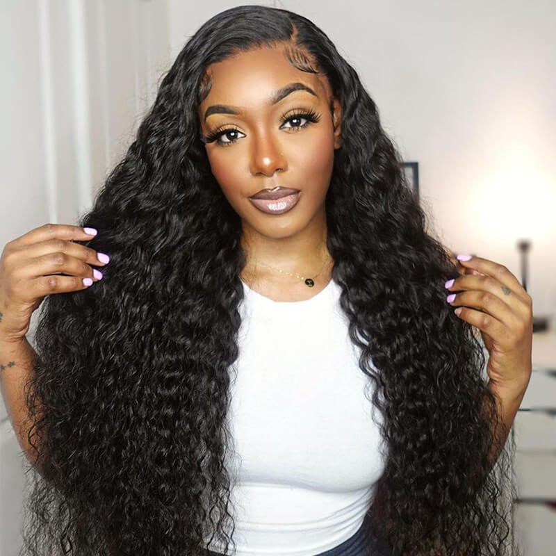 Missbuy 6X4 Lace Water Wave Glueless Wig